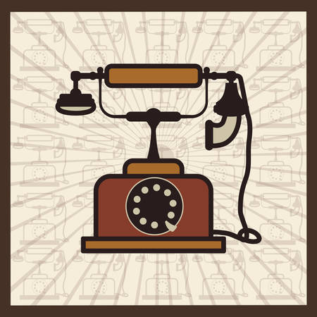 Retro concept with technology icons design, vector illustration   graphic.のイラスト素材