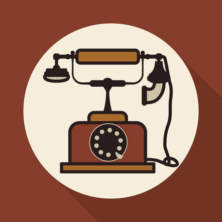 Retro concept with technology icons design, vector illustration    graphic.のイラスト素材