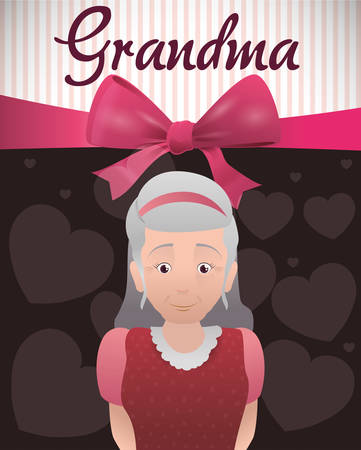 Grandparents concept with family  icons design, vector illustration  graphic.のイラスト素材