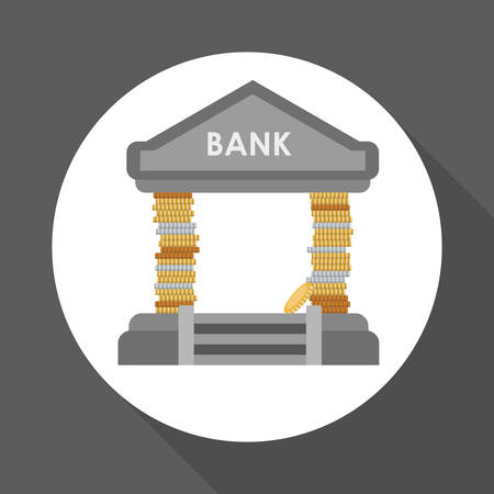 Money concept with financial icons designのイラスト素材