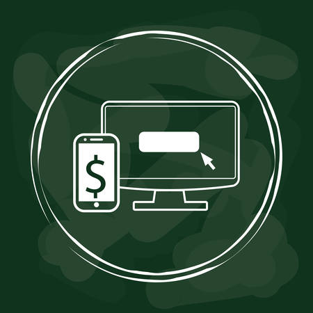 Money concept with financial icons designのイラスト素材