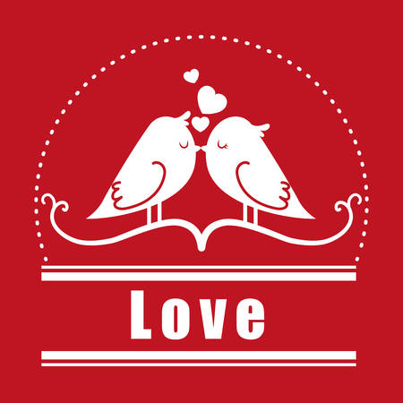 Love concept with romantic icons design, vector illustration 10 eps graphic.のイラスト素材