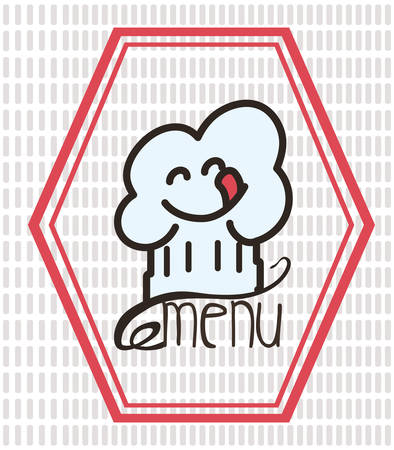 Menu concept with restaurant icons designのイラスト素材
