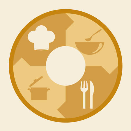 Menu concept with restaurant icons designのイラスト素材