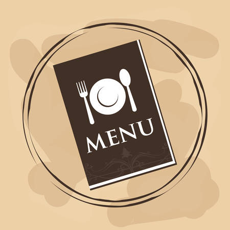 Menu concept with restaurant icons designのイラスト素材