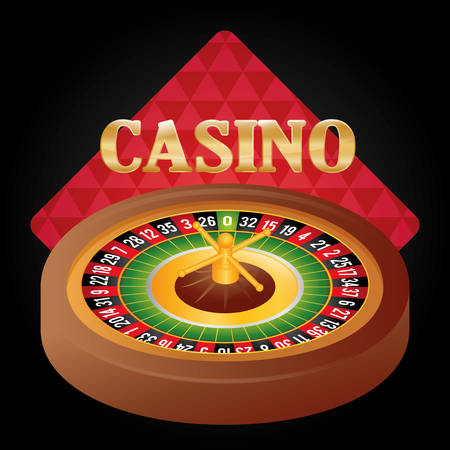 Casino concept with las vegas icons designのイラスト素材