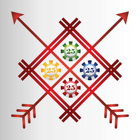 Casino concept with las vegas icons design, vector illustration 10 eps graphic.のイラスト素材
