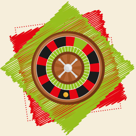 Casino concept with las vegas icons designのイラスト素材