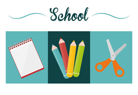 Education concept with school icons designのイラスト素材