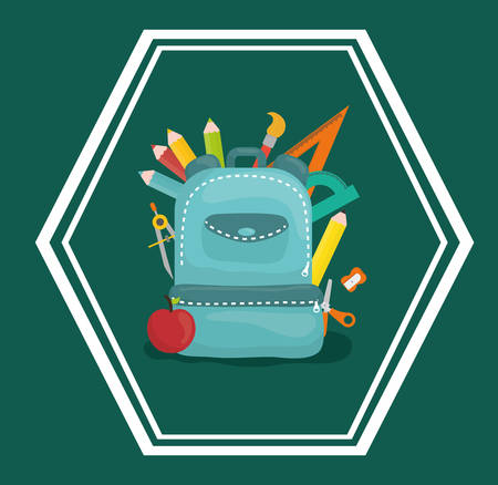 Education concept with school icons designのイラスト素材