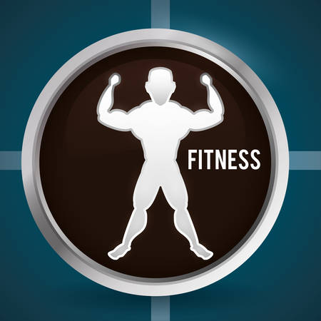 Fitness center concept with gym icons designのイラスト素材