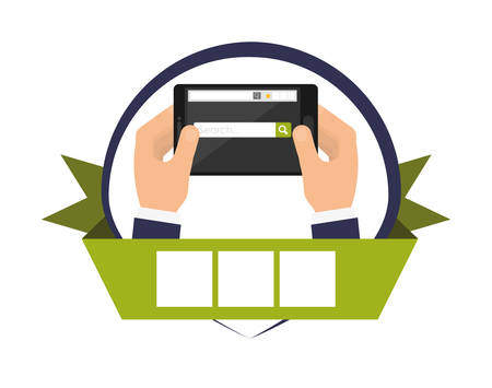 Technology concept with multimedia icon designのイラスト素材