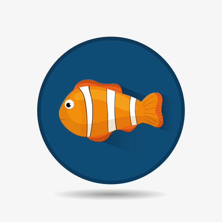 Sea fauna cartoon, vector illustration graphic designのイラスト素材