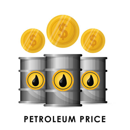 Petroleum industry and prices graphic design, vector illustration eps10のイラスト素材