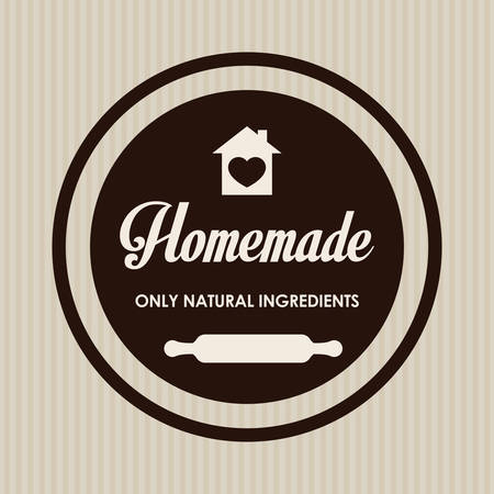 Homemade dessert recipe graphic design, vector illustration eps10のイラスト素材