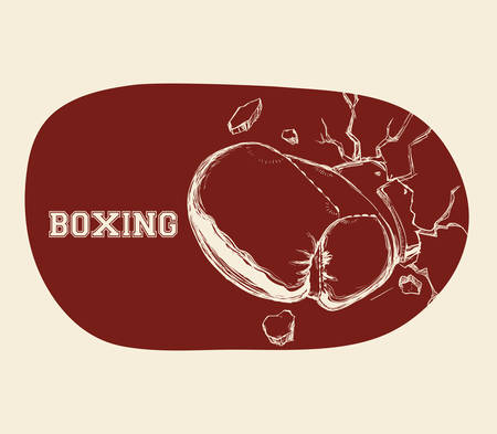 Boxing concept with gloves icon design, vector illustration 10 eps graphic.のイラスト素材