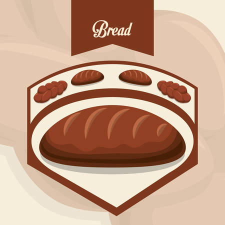 Bakery concept with bread icons design, vector illustration 10 eps graphic.のイラスト素材