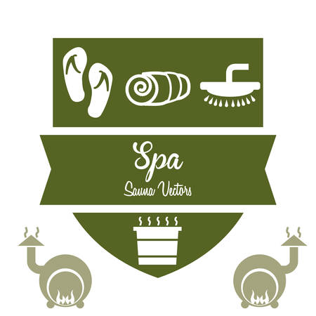 Spa center concept with healthy icons design, vector illustration 10 eps graphic.のイラスト素材