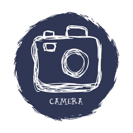 Camera  concept with icons designのイラスト素材