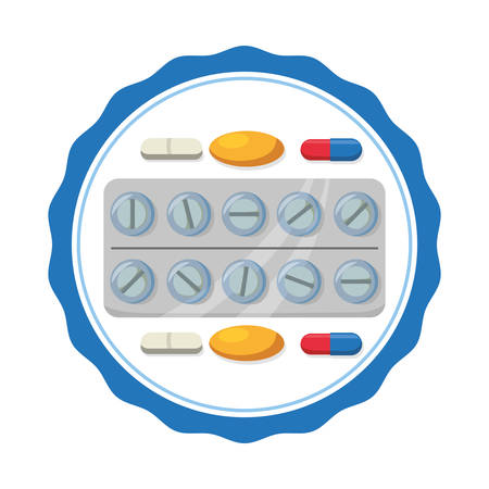 Medical care concept with healthy icons designのイラスト素材