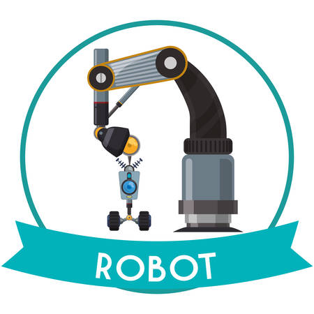 Robot concept with machine icons design, vector illustration 10 eps graphic.のイラスト素材