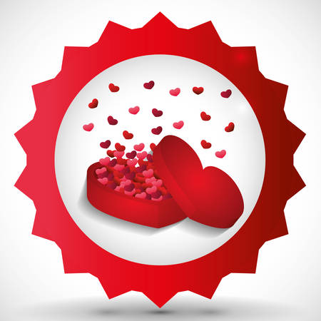 Love concept with romantic icons design, vector illustration 10 eps graphic.のイラスト素材