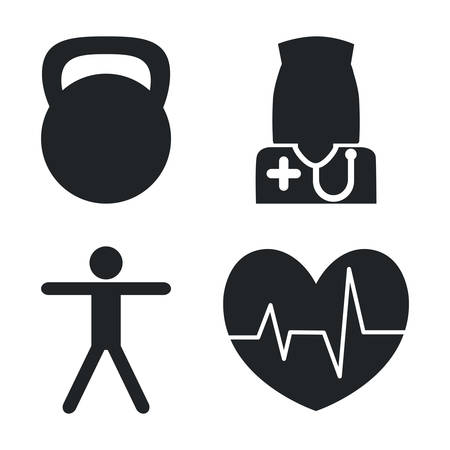 Gym and Fitness lifestyle graphic design, vector illustration eps10のイラスト素材