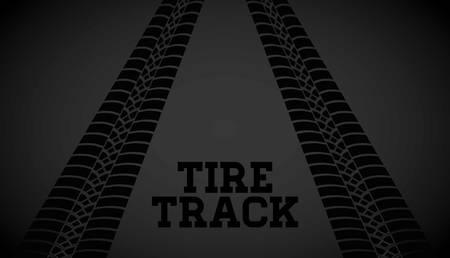 Tire track print graphic design, vector illustration eps10のイラスト素材
