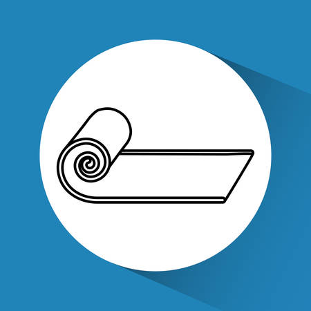 Gym stretcher icon graphic design, vector illustration eps10のイラスト素材