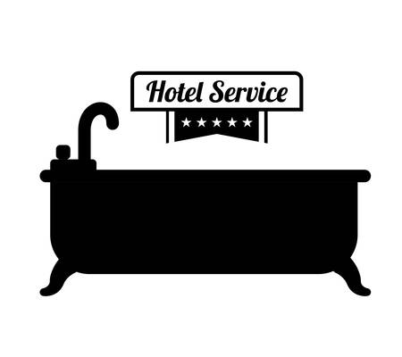 Hotel service icon graphic design, vector illustration eps10のイラスト素材