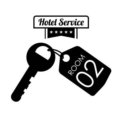 Hotel service icon graphic design, vector illustration eps10のイラスト素材