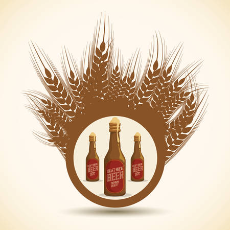 Beer concept with icons design, vector illustration 10 eps graphic.のイラスト素材