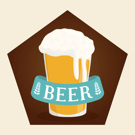 Beer concept with icons design, vector illustration 10 eps graphic.のイラスト素材