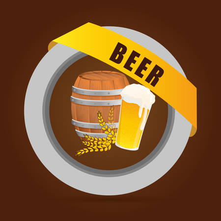 Beer concept with icons design, vector illustration 10 eps graphic.のイラスト素材
