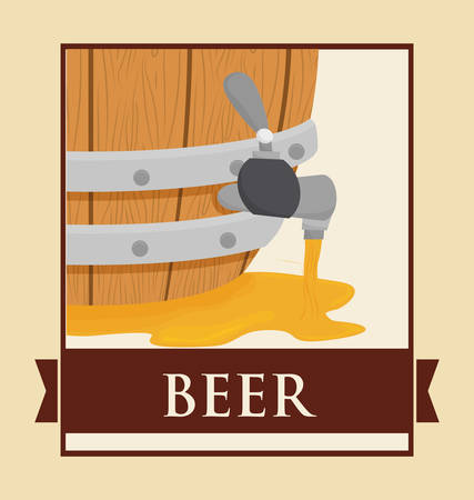 Beer concept with icons design, vector illustration 10 eps graphic.のイラスト素材