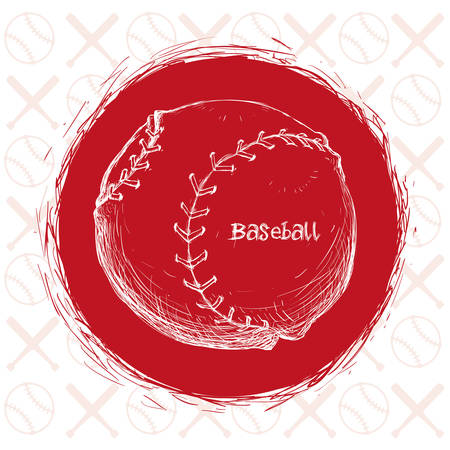 Sport concept with Baseball  icons designのイラスト素材