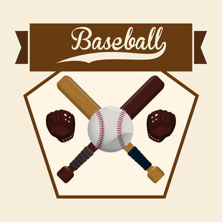 Sport concept with Baseball  icons designのイラスト素材