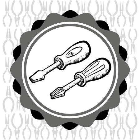 Tool concept with supplies  icons design, vector illustration 10 eps graphic.のイラスト素材
