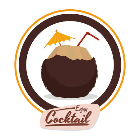 Drinks concept with cocktail  icon design, vector illustration 10 eps graphic.のイラスト素材