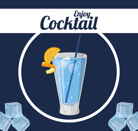 Drinks concept with cocktail  icon design, vector illustration 10 eps graphic.のイラスト素材