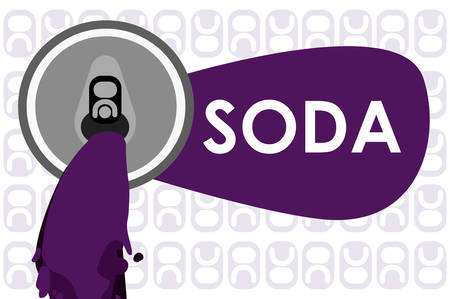 Drinks concept with soda icon design, vector illustration 10 eps graphic.