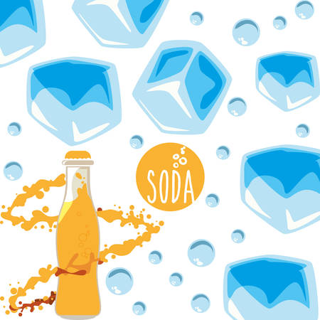 Drinks concept with soda icon design, vector illustration 10 eps graphic.のイラスト素材