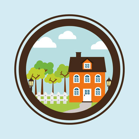 Real Estate concept with building icon design, vector illustration 10 eps graphic.のイラスト素材