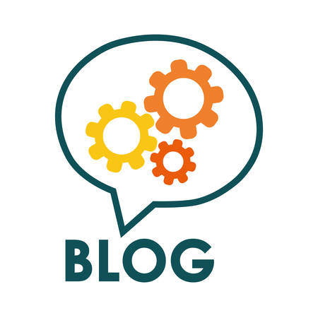 Blog and technology graphic design,のイラスト素材