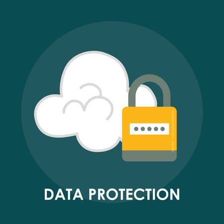 Database security system graphic design,のイラスト素材