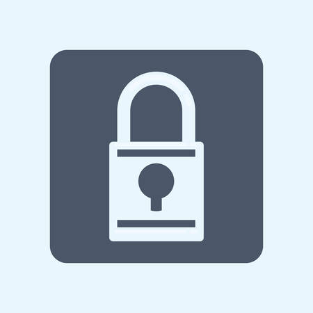 Security padlock icon graphic design,のイラスト素材