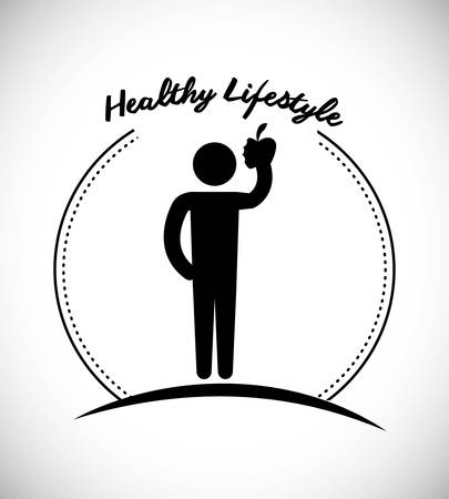 Fitness and sport lifestyle graphic design,のイラスト素材