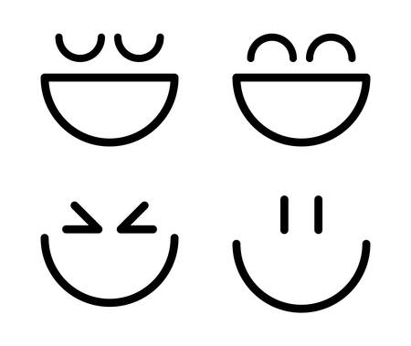 Funny cartoon face graphic design,のイラスト素材