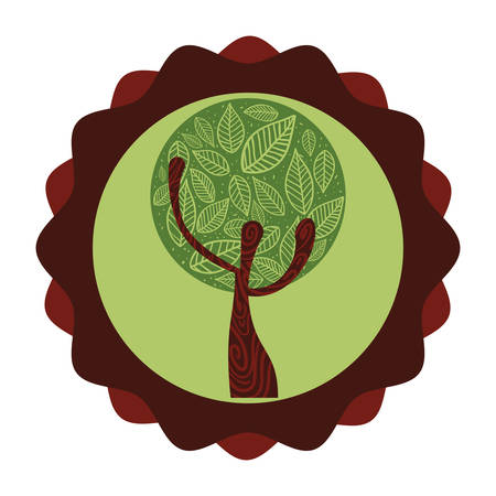 Tree concept with natural icon design, vector illustration 10 eps graphic.のイラスト素材