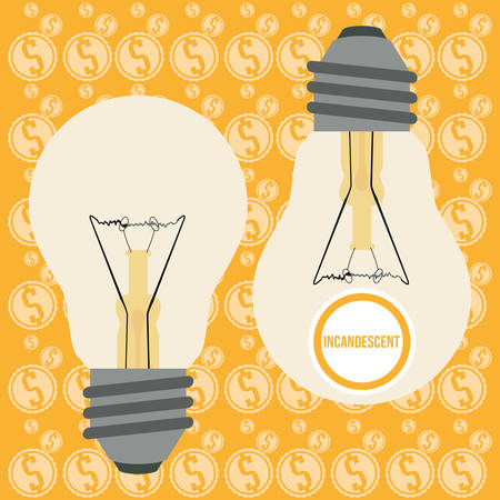 Energy concept with light bulb icon design, vector illustration 10 eps graphic.のイラスト素材